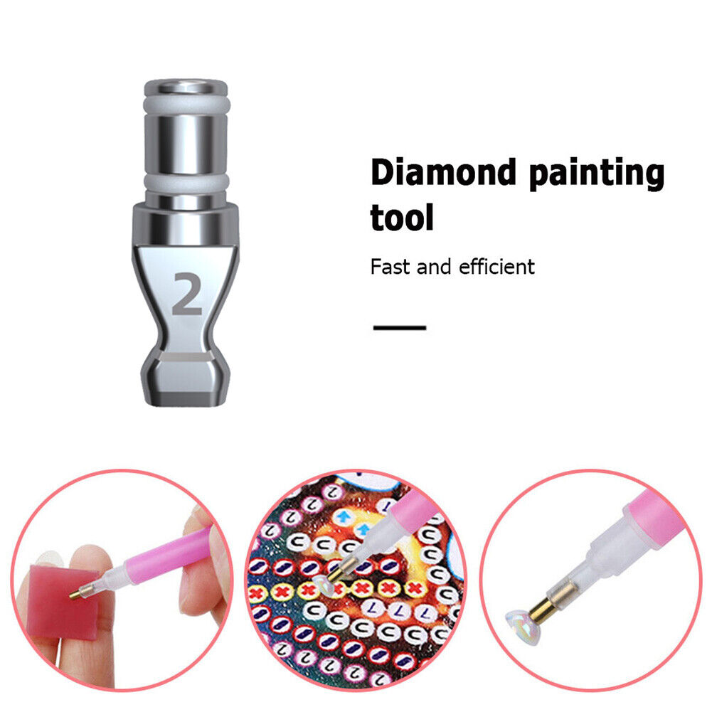 Rhinestones Head Diamond Painting Point Drill Pen Tips DIY Decor (ZT005)