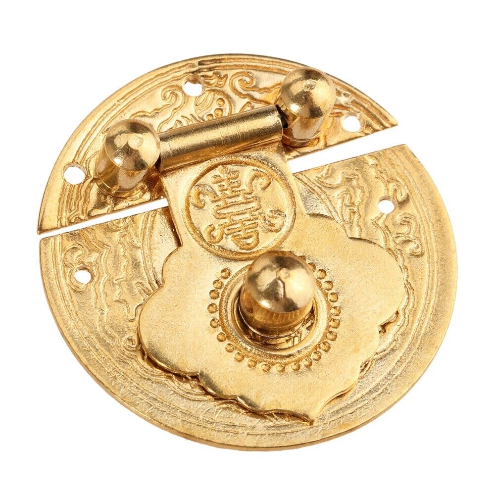 Brass Hinge Pull Handle Latch Lock Corner Guard Set Jewelry Box Chinese Hardware
