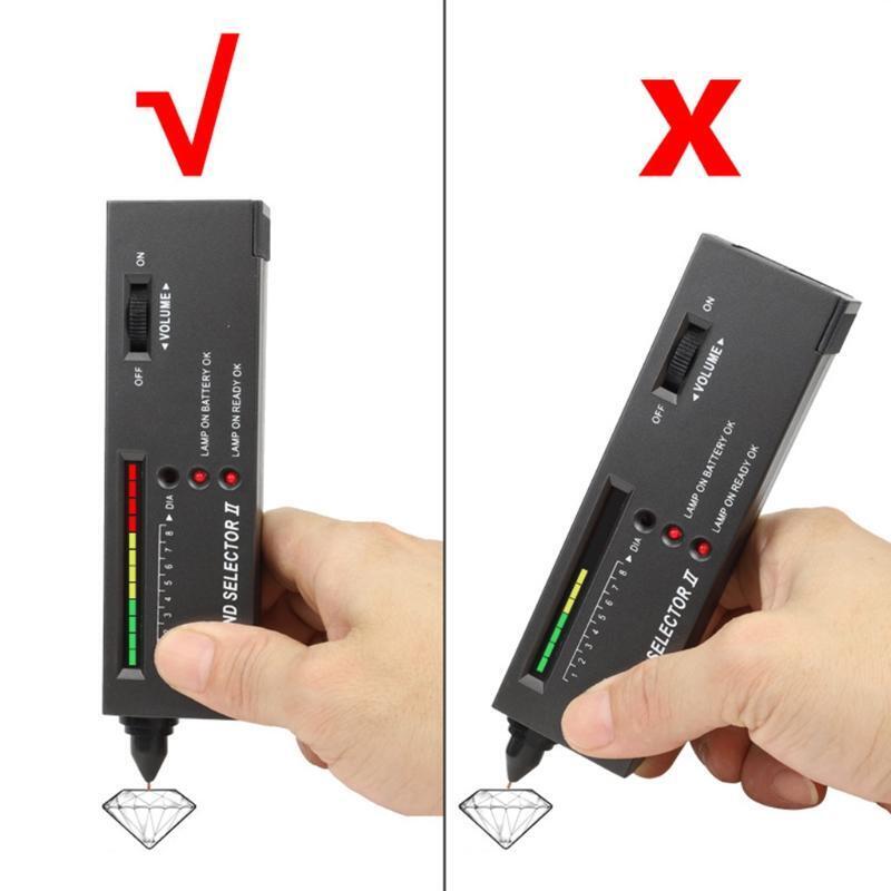 Diamond Tester Portable Diamond Detective Test with Gem Jeweler Test Tool Loupe
