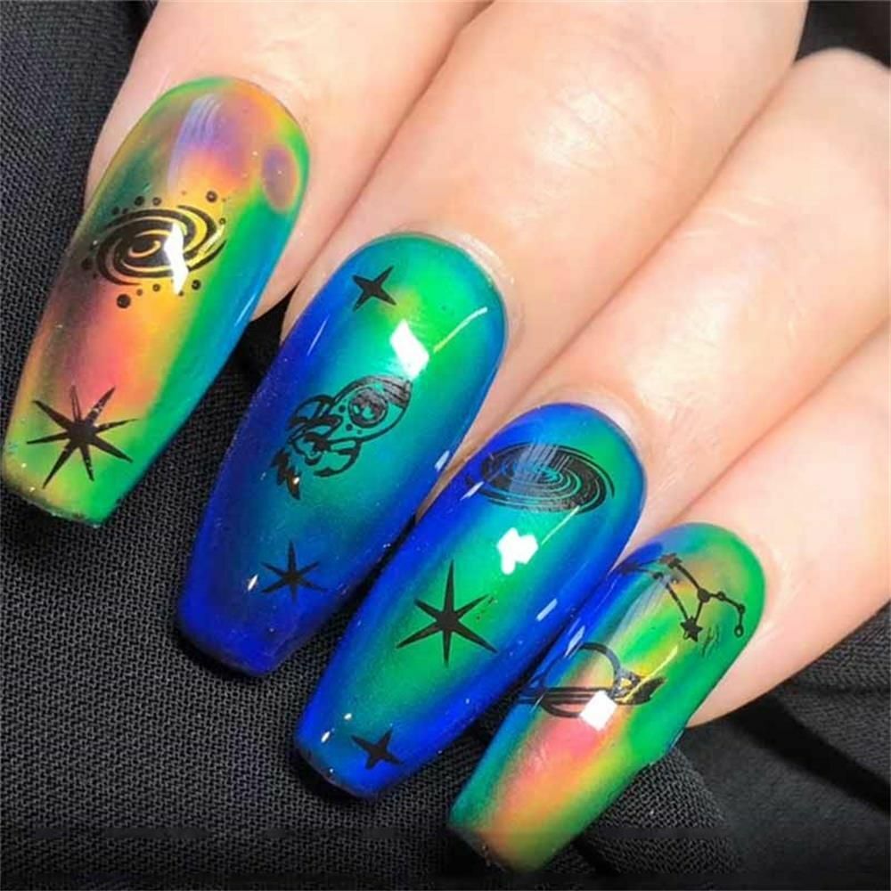 Change Thermochromic Liquid Solar Nail UV Mood Ring Liquid Crystal Nail Polish