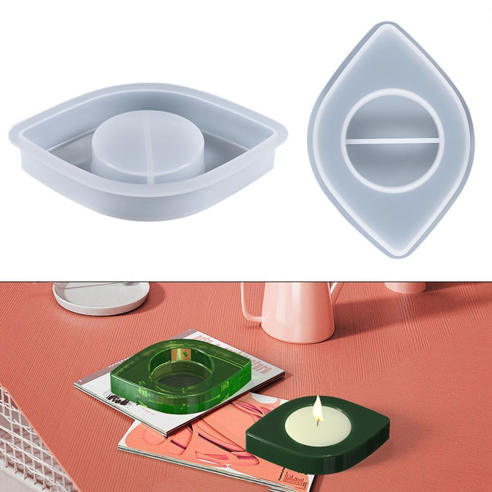 Cake Mold Coaster Tray Silicone Mold Candlestick Mold Eye Shape Candle Holder