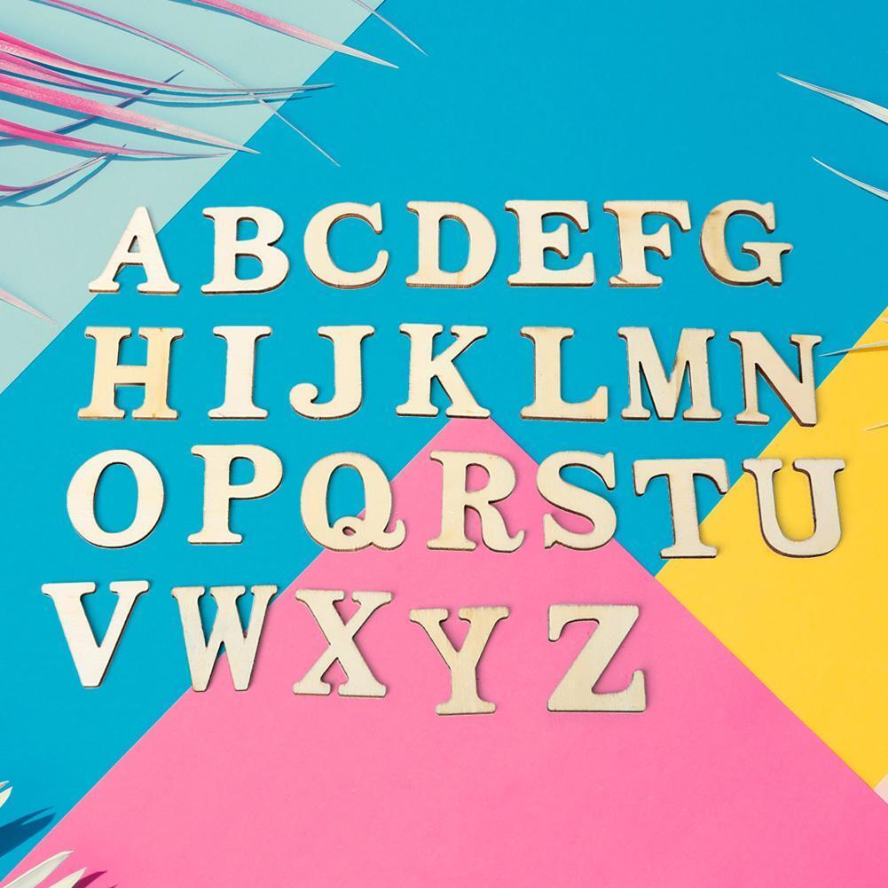 Wooden Letters Alphabet for DIY Scrapbooking Art Craft Scatter Home Decor