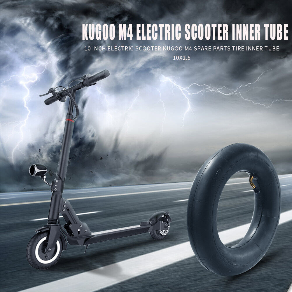 2x 10 inch E-Scooter Pneumatic Rubber Inner Tube for Kugoo M4 10x2.5 Parts