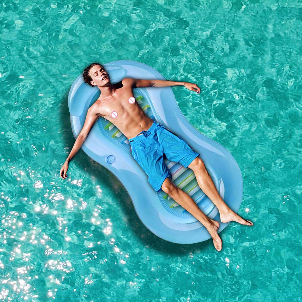 Pool Beach Water Hammock Floating Water Sports Inflatable Air Lounger Bed