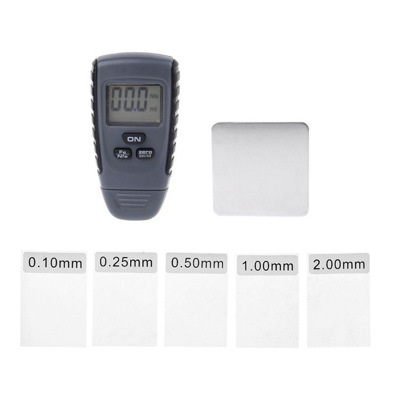 Portable Paint Thickness Gauge LCD Display Coating Depth Meter for Car Auto