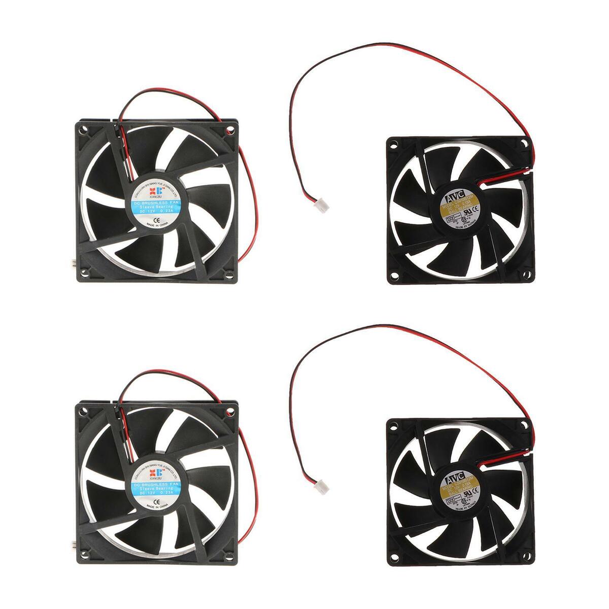 2pcs Cooling Computer  2Pin  Computer cooler Fan for Computer