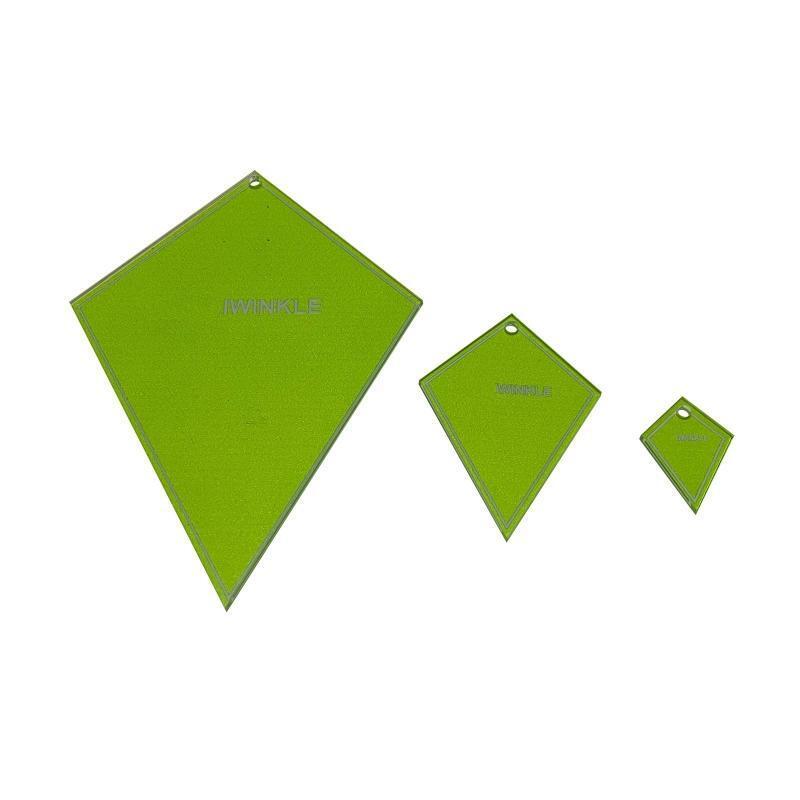 Sewing Template Ruler Set Art DIY Tool for Pillow Quilt Coaster Cushion 3 Set