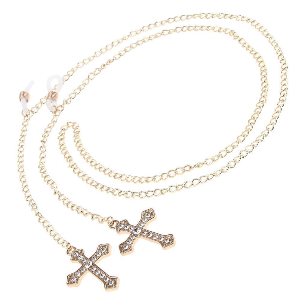 Reading Glasses Spectacles Eyeglasses Metal Chain Holder Necklace Cord
