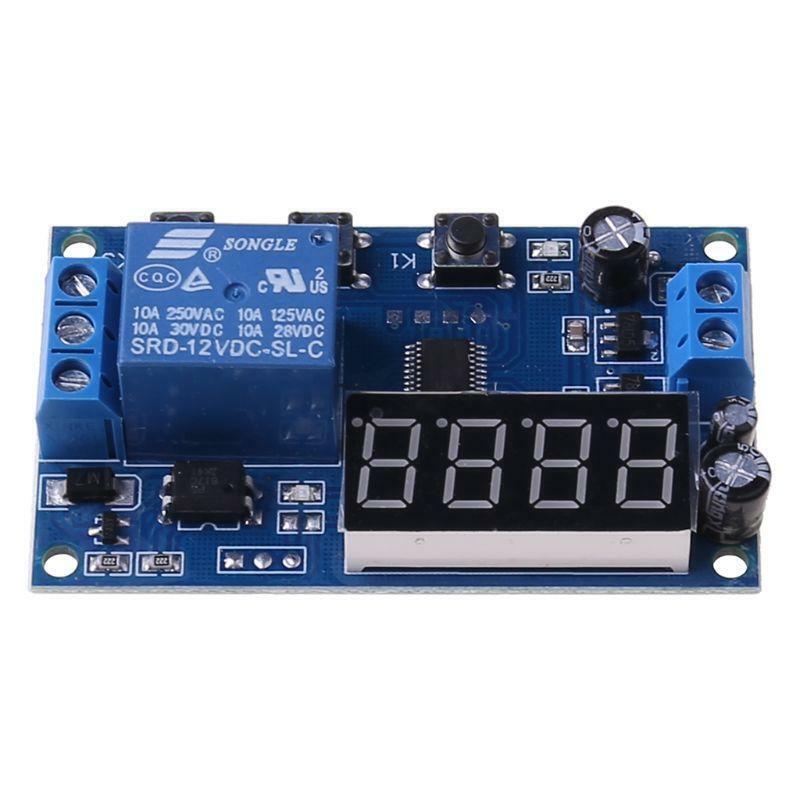 12V DC LED Display Digital Delay Timer Control Switch Module PLC Automation