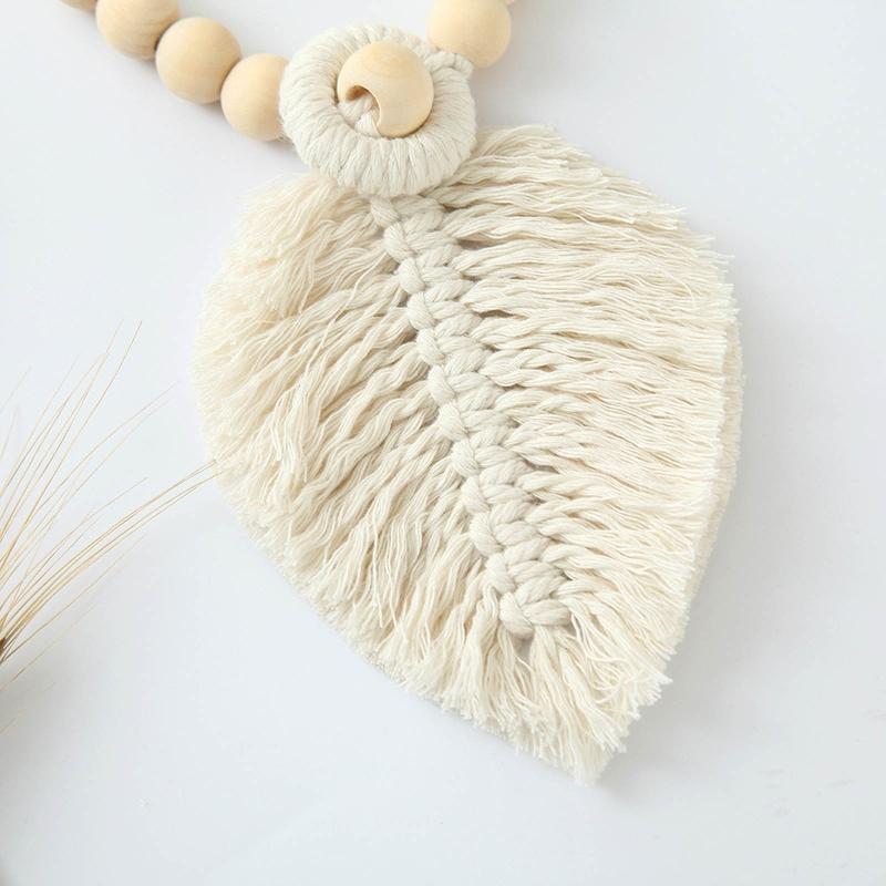 Curtain Tiebacks Set of 2 Woven Wood Beads Bundle String Tie Backs Accessories