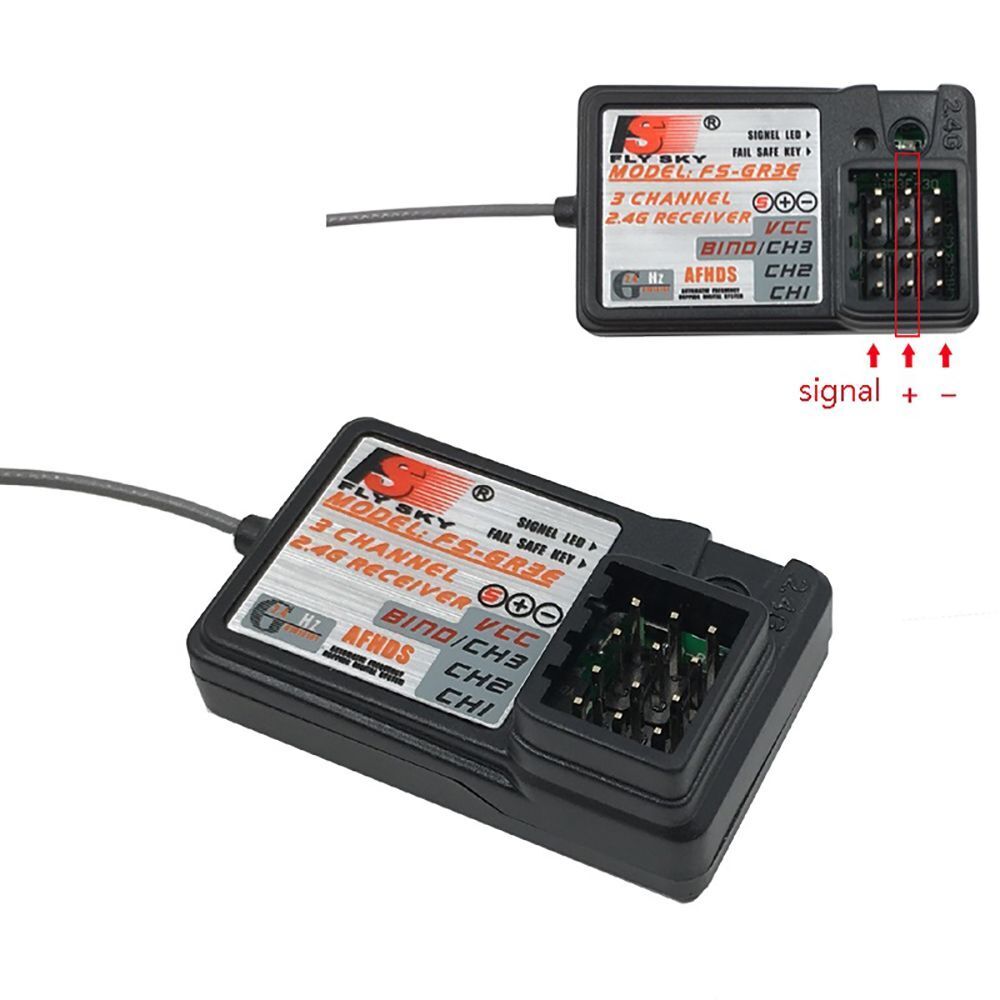2.4G GR3E Receiver Long Range Transmitter GT3 GT2 Transmitter Flysky FS-GR3E