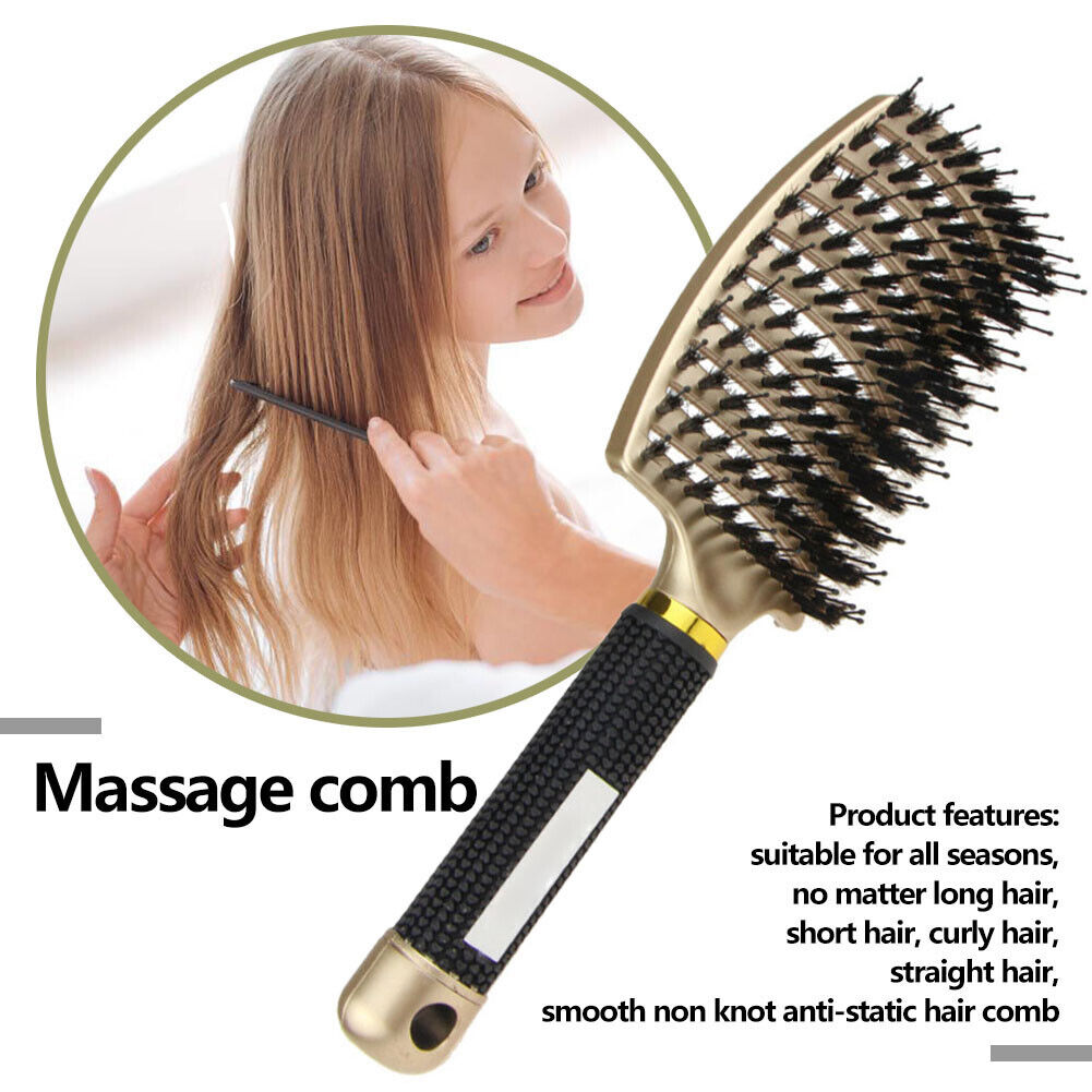 Plastic Hair Comb Anti-static Hairdressing Massage Comb Salon Home Brush