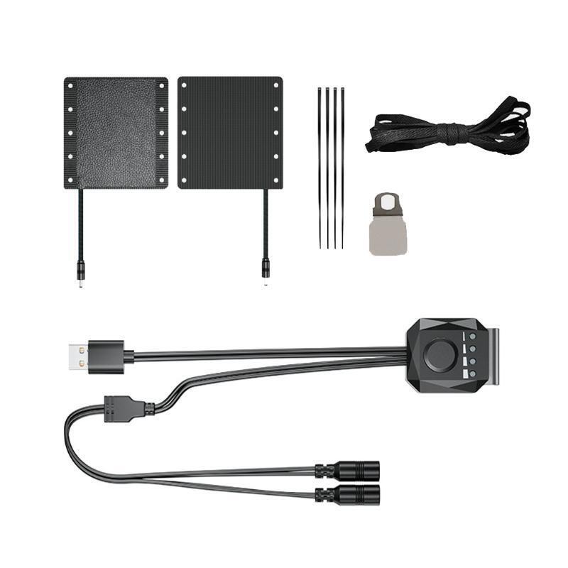 Motorbike Bike ATV 5V USB Heated Grips Warmer Pad Kits with Wires and Switch