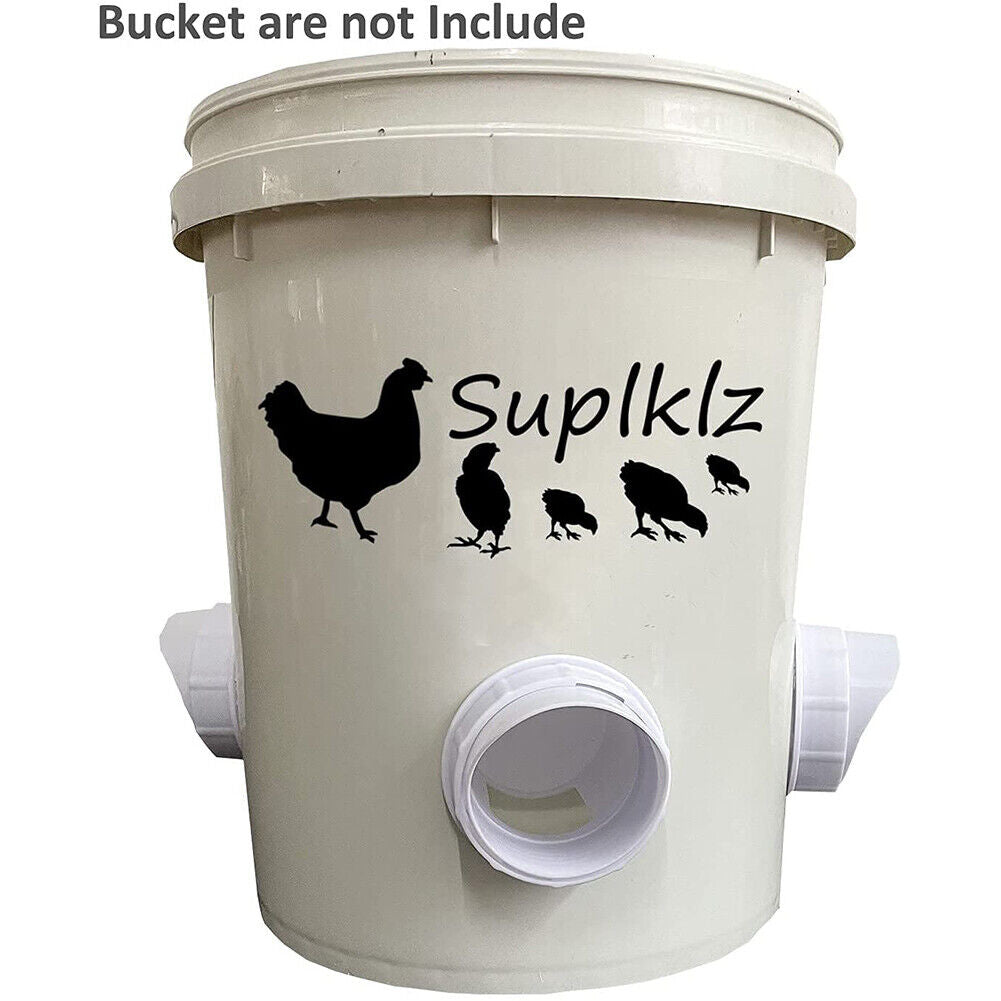 Rainproof Poultry Feeder Port DIY Chicken Duck Feeding Kit Breeding Tools