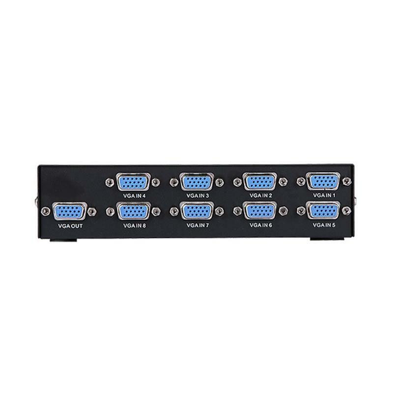 Solid Frame  8 Way VGA Switches Computer Teaching System Props Suitable for LCD