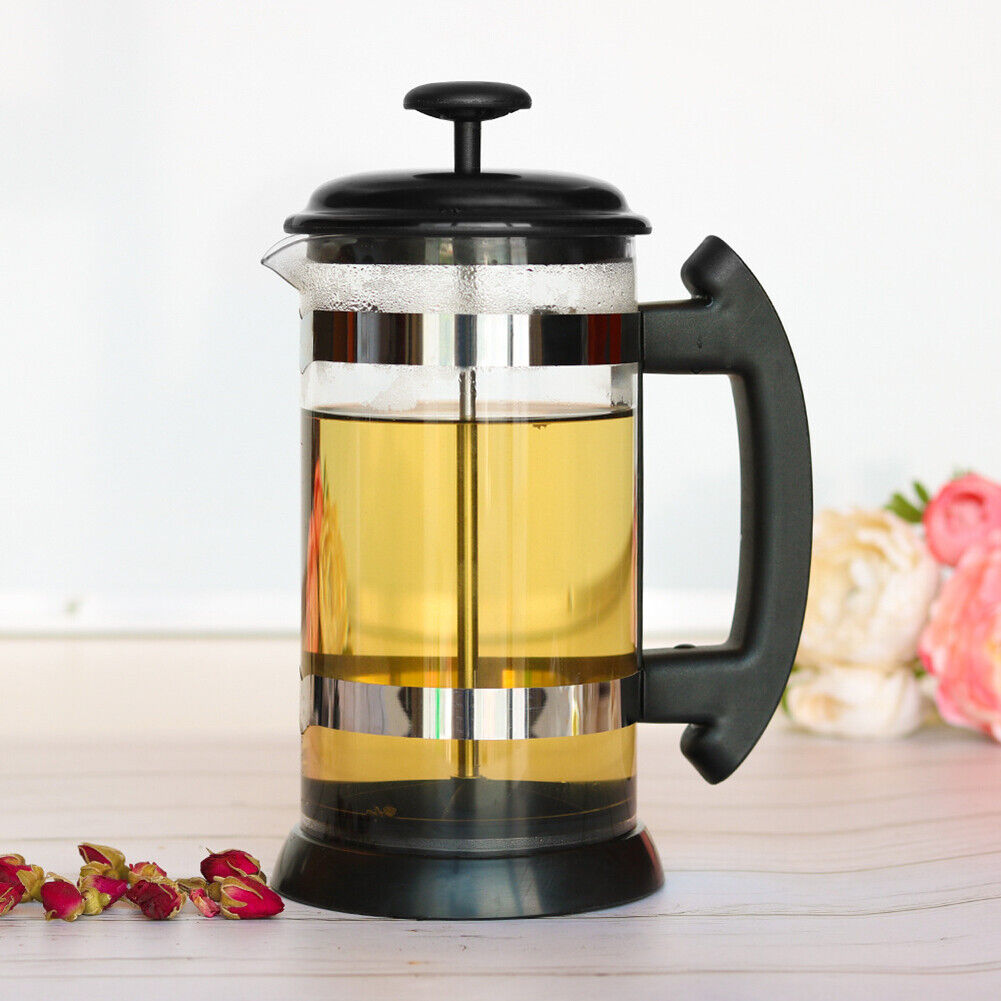 Stainless Steel 1000ml Tea Pouring Pot French Press Coffee Maker Kettle