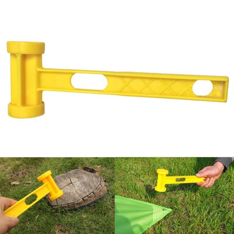 Camping Hammer Portable Hammer with Ergonomically Handle Outdoor Tent Peg Mallet