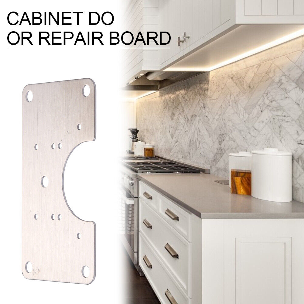 Stainless Steel Hinge Fixing Plate for Cabinet Door Repair Installer Kits