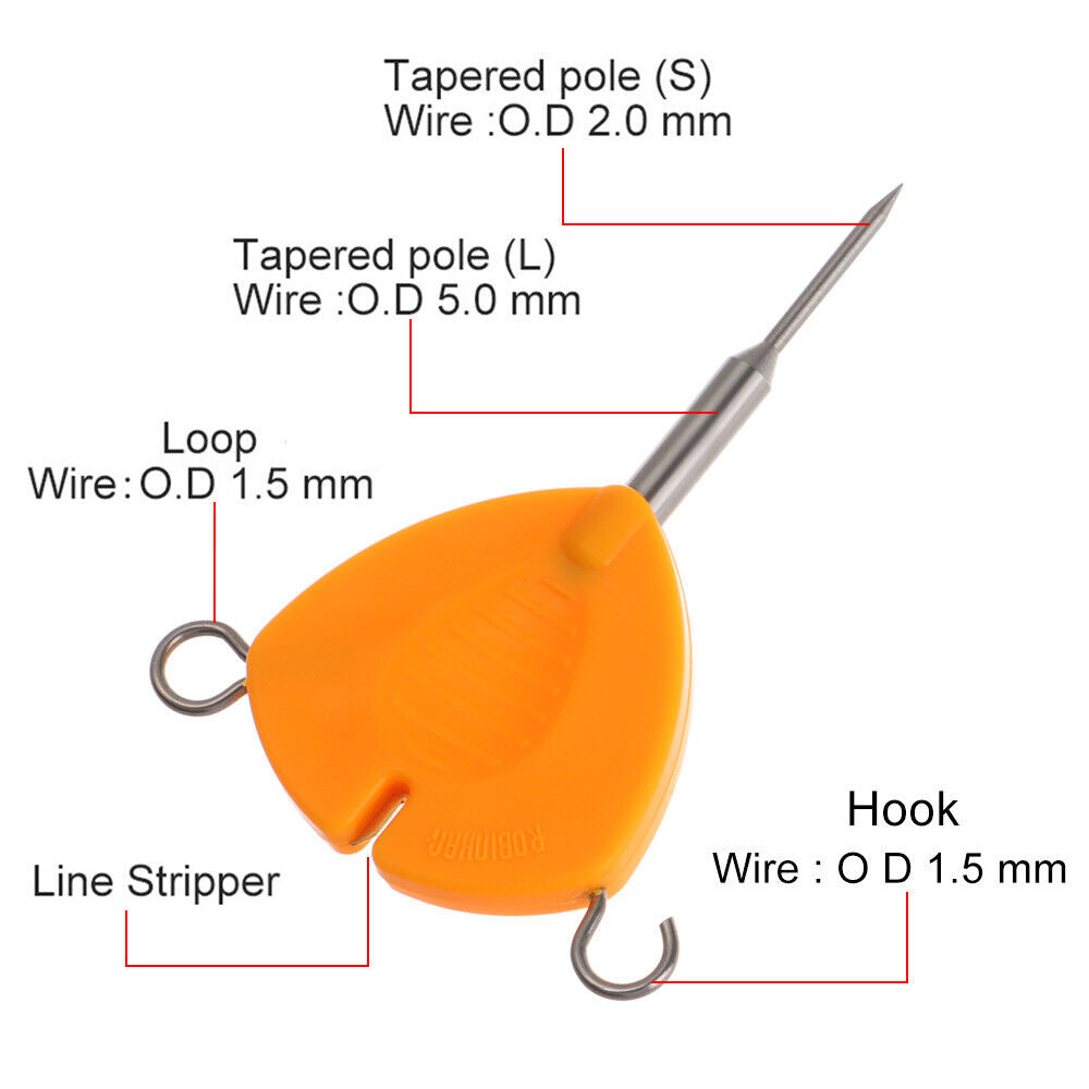 Quick Knot Tying Tool Fast Hook Nail Knotter Fly Fishing Clippers Line Cutter