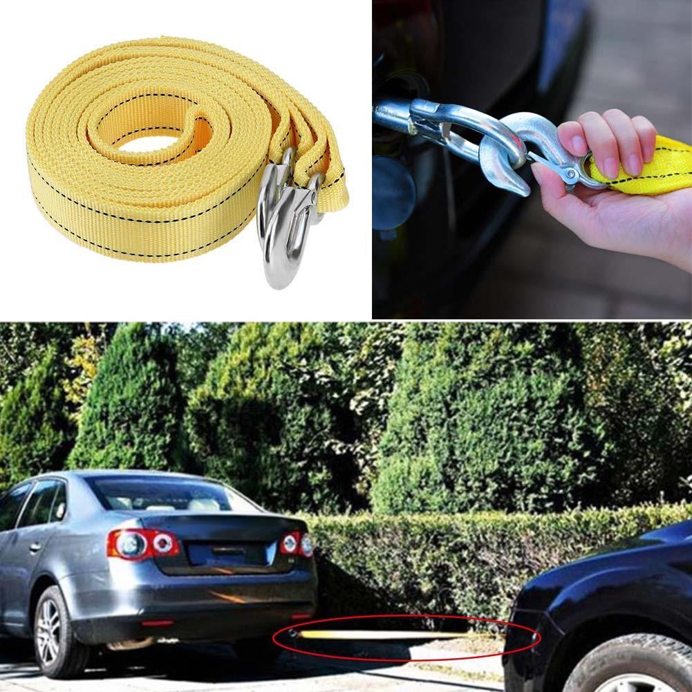 4m/13ft 5 Tons Car Van Tow Rope Heavy Duty Road Recovery Pull Towing Strap