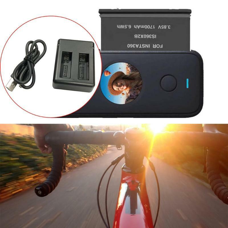 Charger with USB Cable Indicator Light for 360 One X Cameras Dual Bay