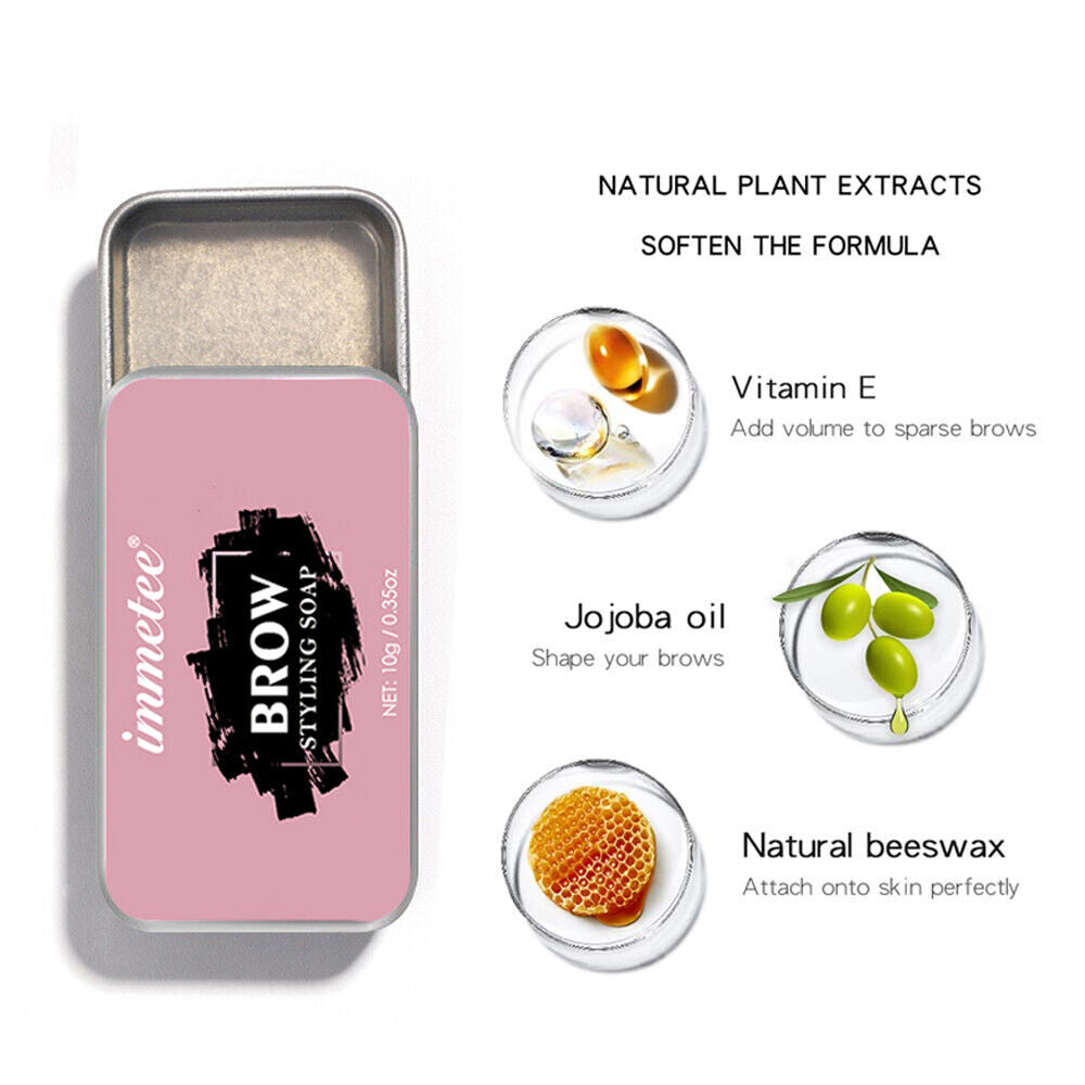 Cosmetics Tools Brow Styling Soap Styling Gel Dense Eyes Brow Eyebrow Wax Soap