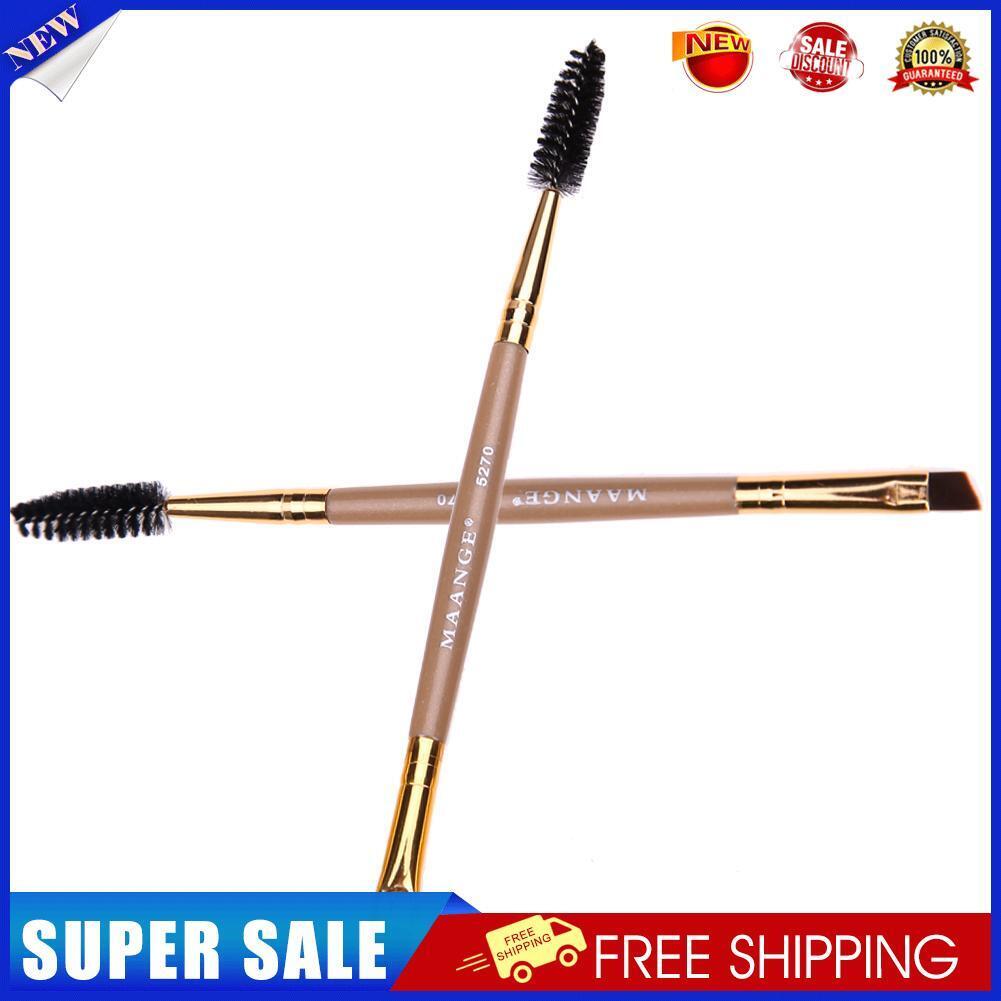 Double Head Eyebrow Brush Comb Eyeshadow Powder Eyeliner Makeup Brush Tool