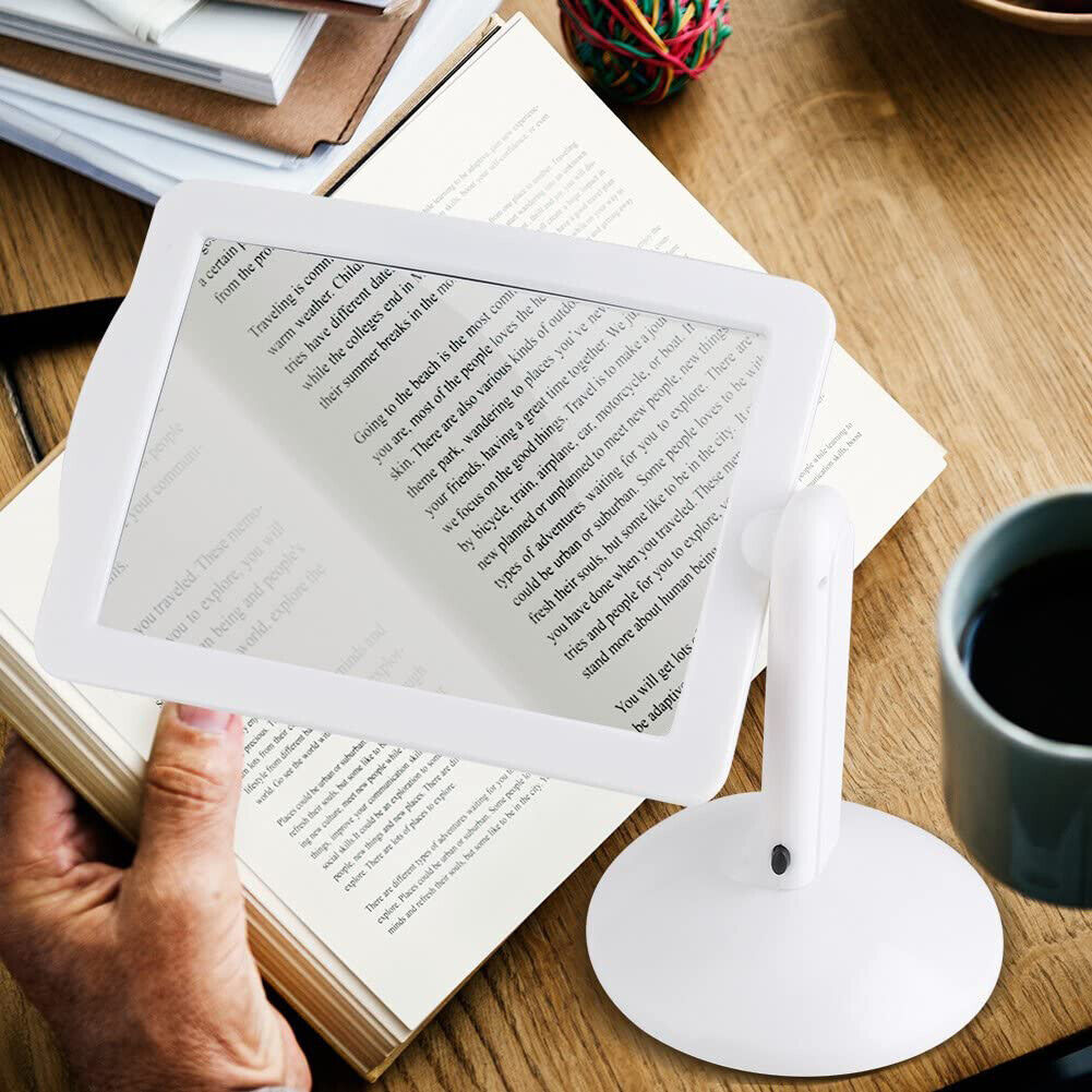 LED Screen Magnifier Reading Viewer Magnifying Glass Brighter Reading Tools
