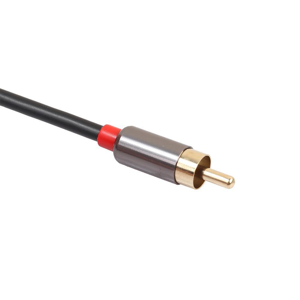 Metal Case 3.5mm Male to 2RCA Audio Stereo Y Splitter Cable for Tablet PC