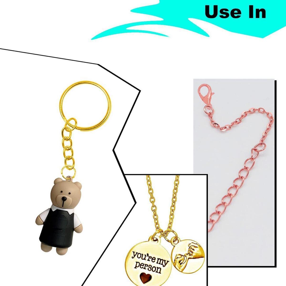 1820 Pieces  Jump Rings Jewellery Making 6mm Keychain Tools Bracelet DIY