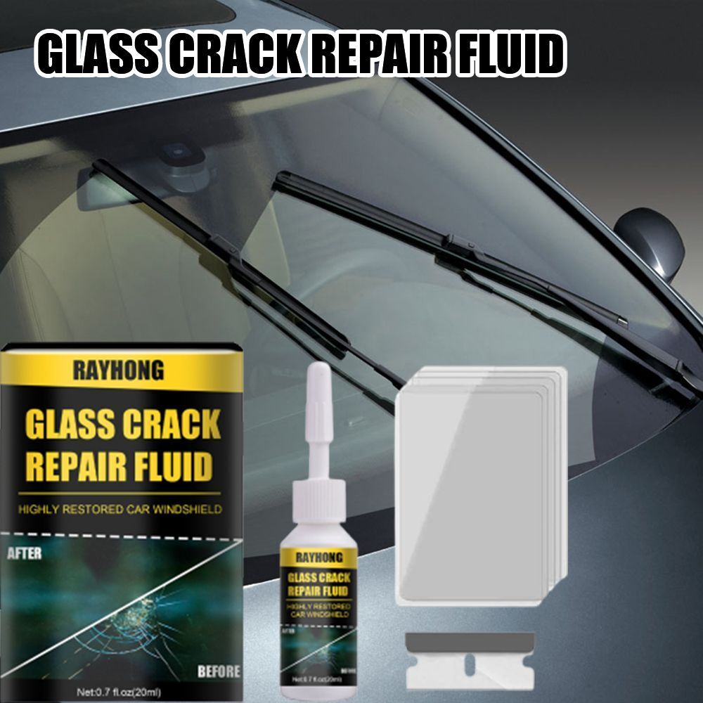 Kit Tool DIY Windshield Cracked Restore Curing Car Window Glass Repair Fluid