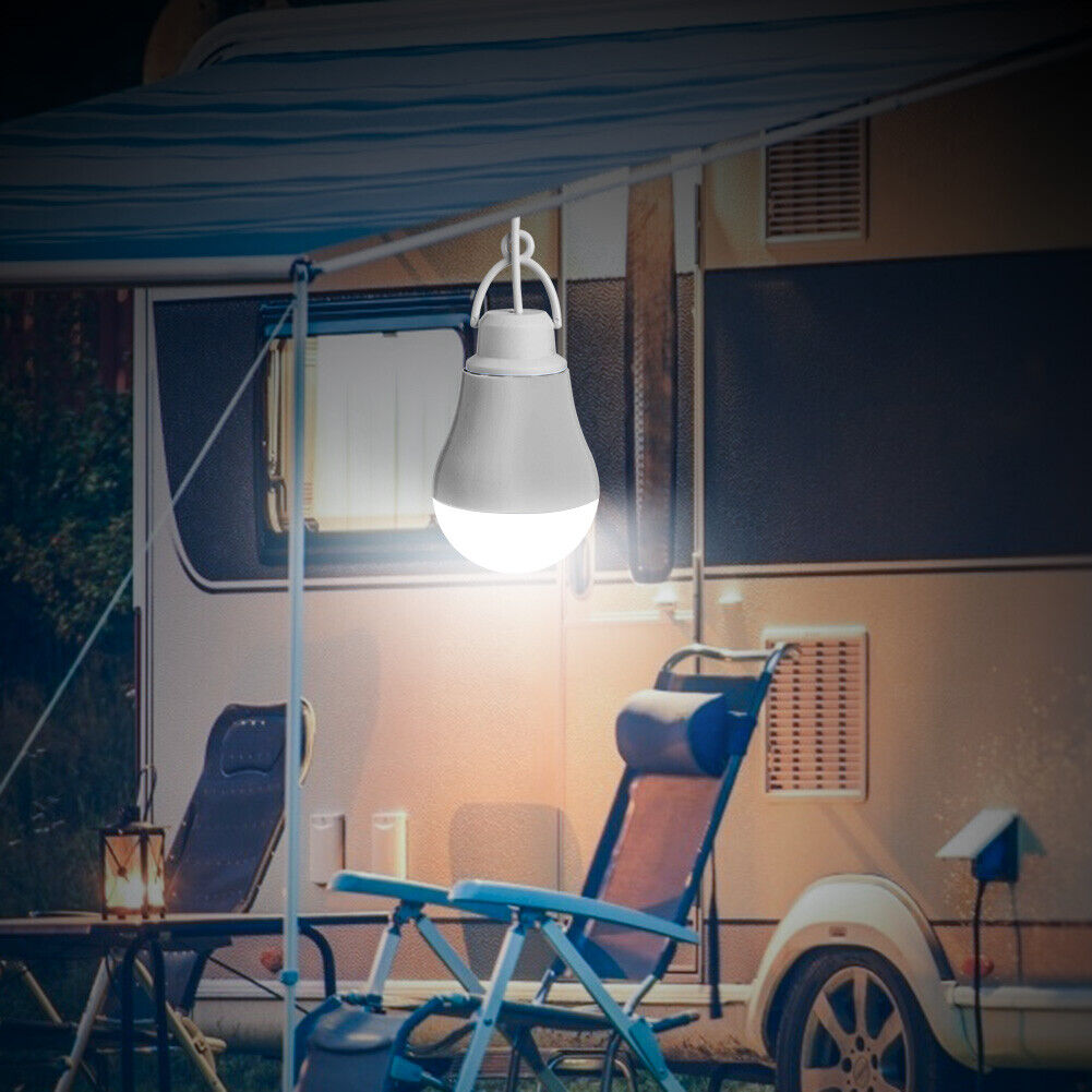 LED Bulb Dormitory Energy Saving Light USB Emergency Outdoor Lamp (White)