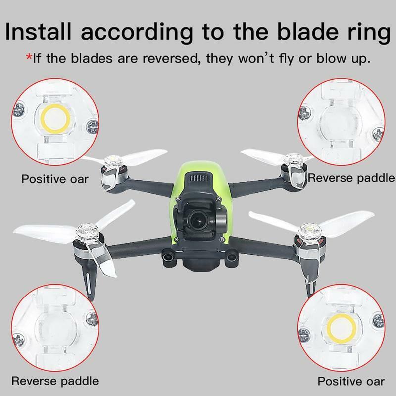 4 Pcs Propellers Low Noise 3-Blade Super Quiet Props Compatible with FPV Drone
