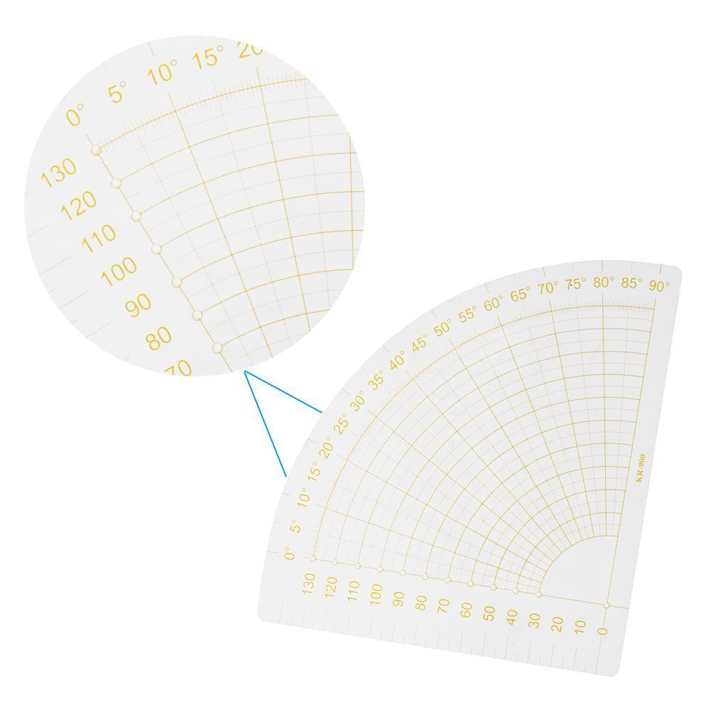 Fan Shape Foot Seam Ruler Quilting Patchwork Scrapbook DIY Sewing Tools