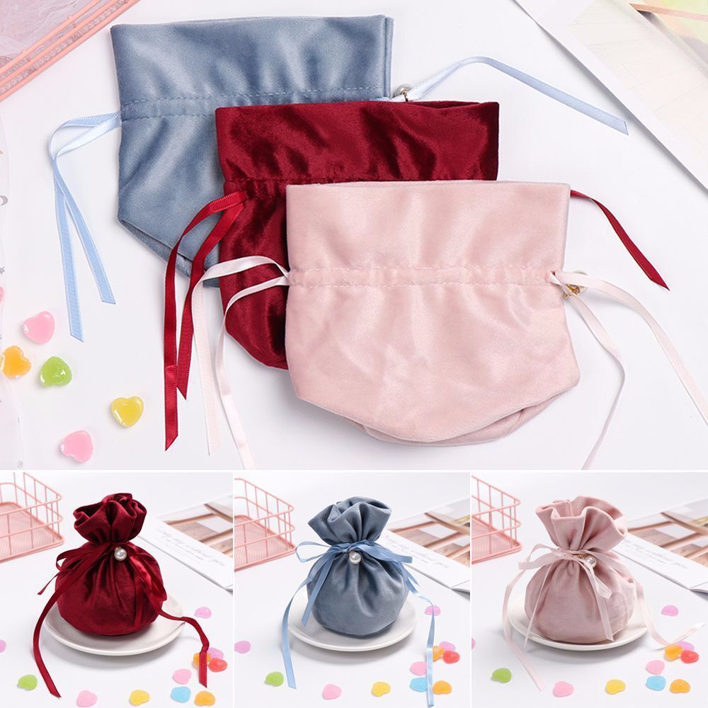 Storage Velvet Drawstring Pouch Party Supplies Birthday Decor Candy Pouches