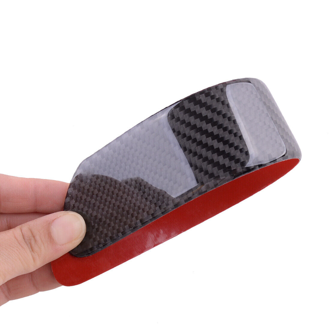 2pcs Small Size Carbon Fiber Car Scuff Plate Door Sill Cover Panel Step Guard