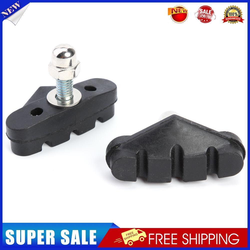 1 Pair Bicycle Brake Pads Rubber MTB Bike C-Brake Holder Cycling Equipment