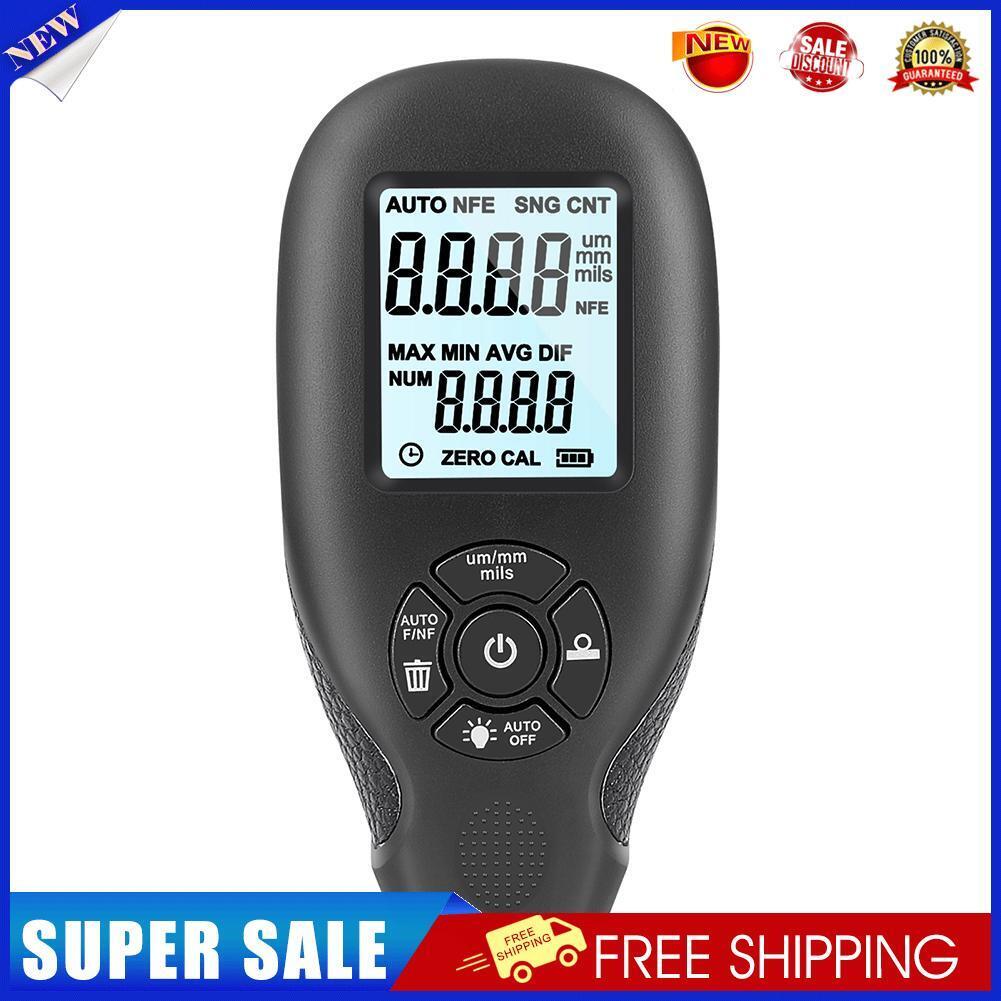 HW-300 Digital Film Thickness Meter Car Paint Coating Thickness Gauge Black