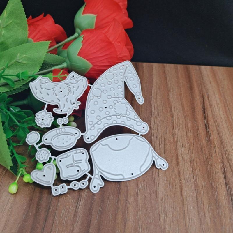 Cartoon Santa Claus Cutting Die Stencil for Classroom Teachers Students Home Use