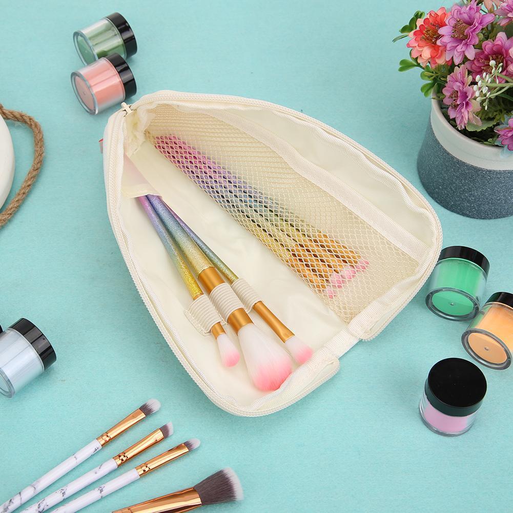 Stationery Storage Pouch Canvas Box Pencil Bag Makeup Case ( Pencil case-C)