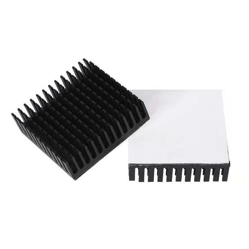 4x4x1.1cm Anodize Aluminum Heat Sink Radiator CPU Routing Cooling Block Pad