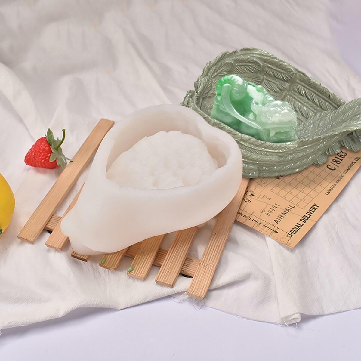 Creative Silicone Mold DIY Epoxy Wing Storage Box Tray Mold Dish Casting