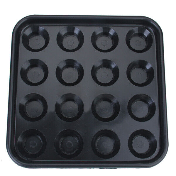 Plastic Pool Billiard Ball Tray Holds 16 Balls - Black