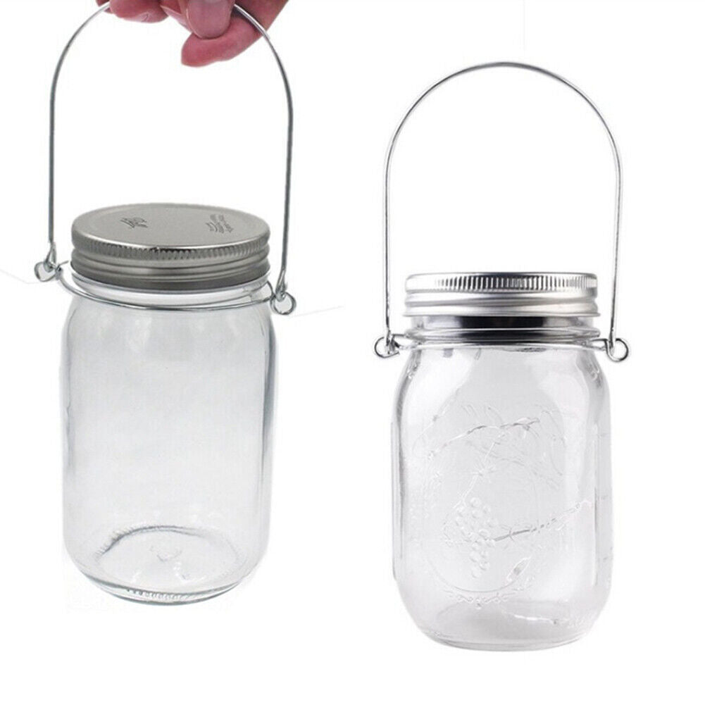 LED Solar Fairy Mason Jar Light Party Wedding Garden Decor Lamp (Handle)