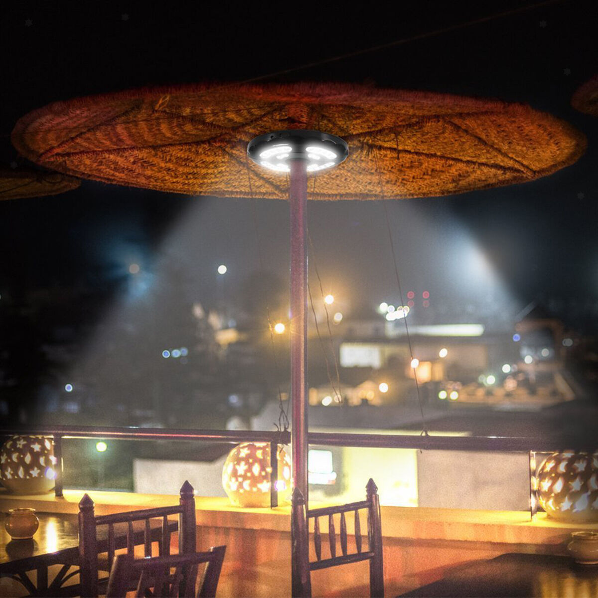 Patio Umbrella Lights,Outdoor Patio Lights 3 Lighting Modes 28 LED