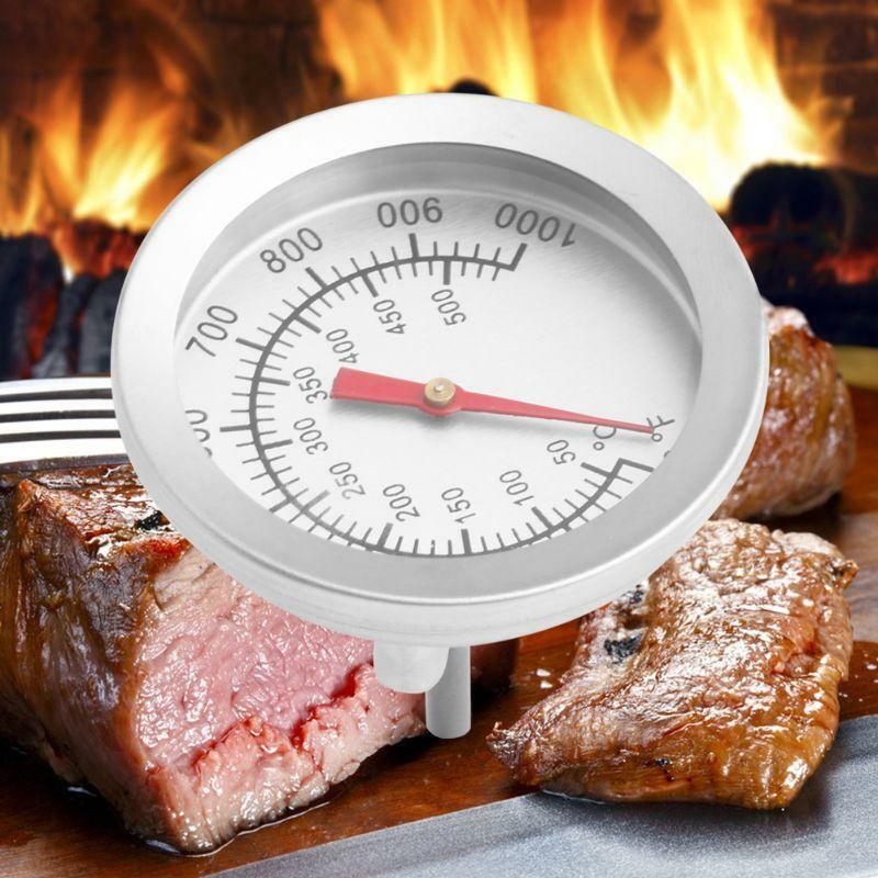 Stainless Steel Barbecue BBQ Smoker Grill 50-500? Thermometer Temperature Gauge