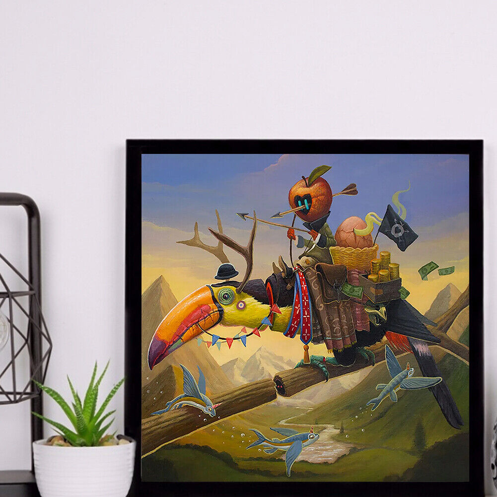 Large Parrot Full Drill Diamond Painting Bead Art Picture DIY Mosaic Kit