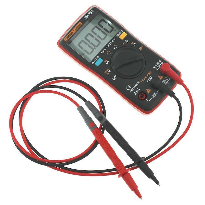 AN8008 True RMS LCD Digital Multimeter Voltmeter Ammeter AC DC Voltage Current
