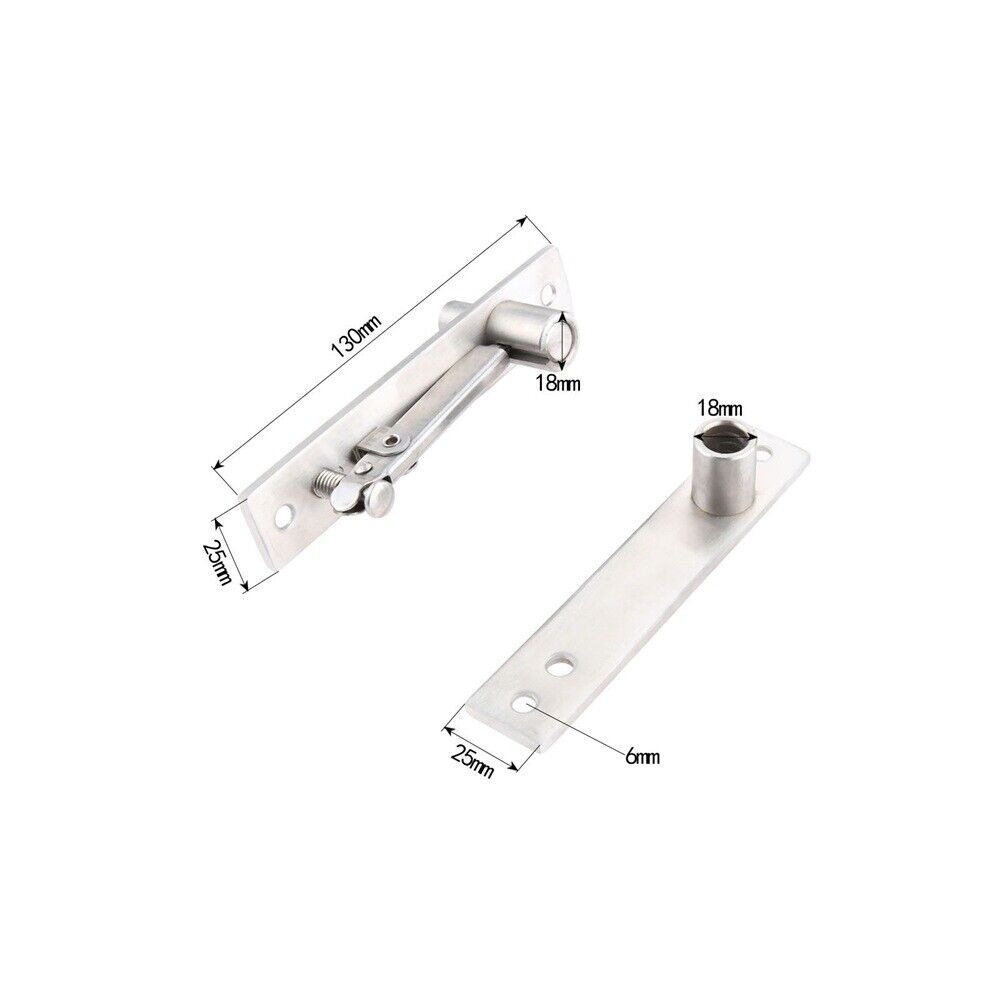 Steel Revolving Door Hinge Heavy Duty Door Top Bottom Pivot Hinge Hardware 1 Set