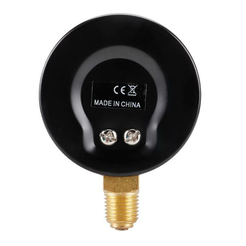 Pressure Gauge Stainless Steel+Copper 1/4 NPT Thread Water Pressure Meter 60mm